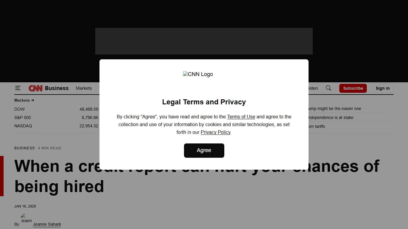 Background checks: When a credit report can hurt your chances of being hired | CNN Business